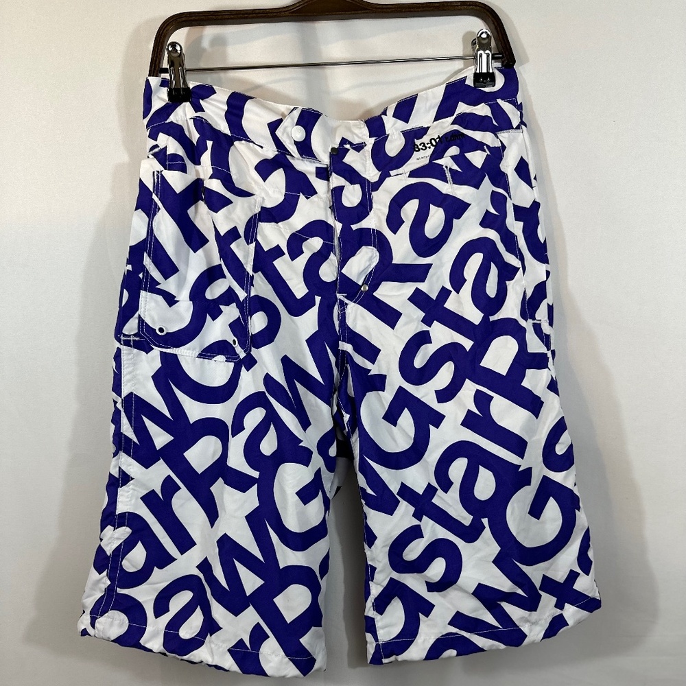 G-Star Raw Relaxed Trunk Shorts Men Size Medium White Purple